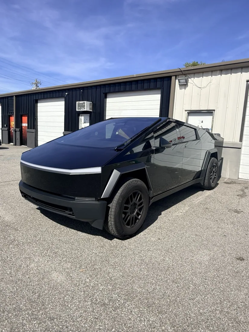 Dark Cybertruck custom styling